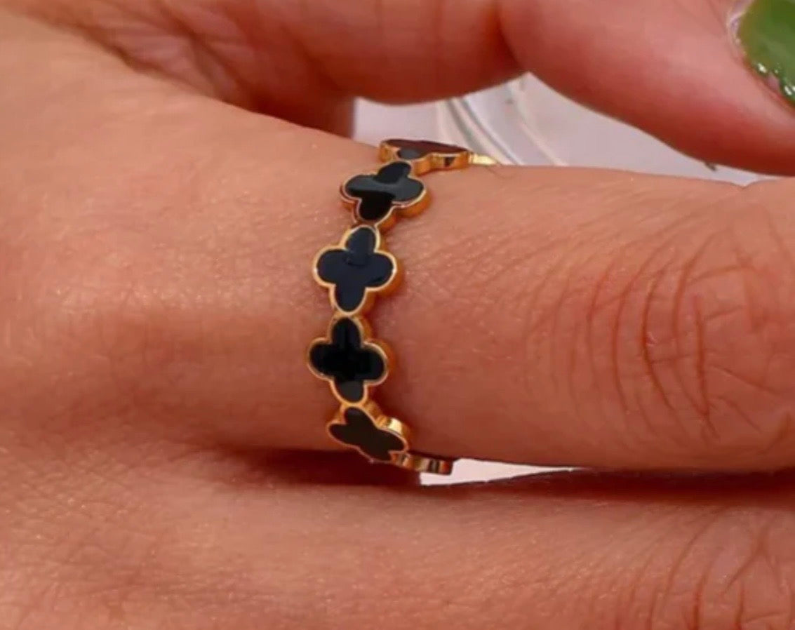 Luxe Black brand Ring