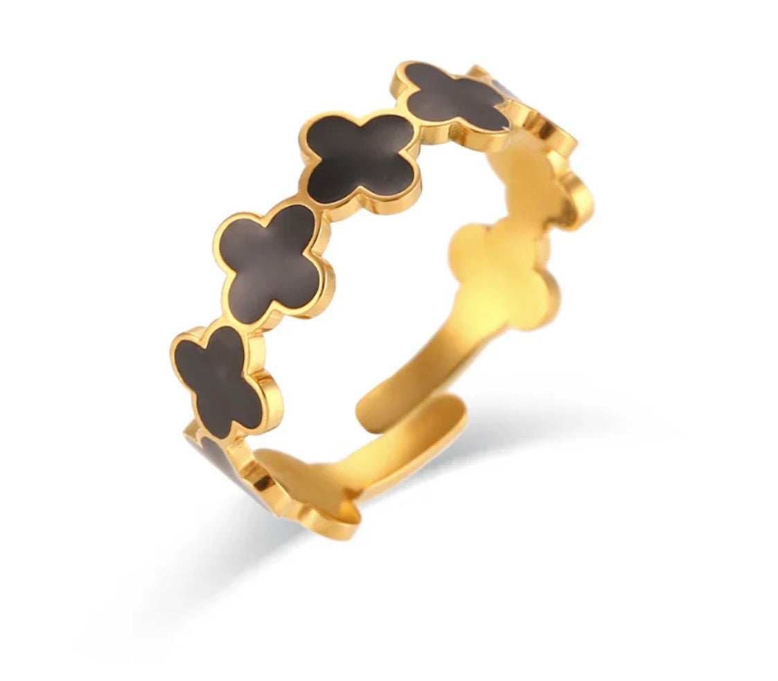 Luxe Black brand Ring