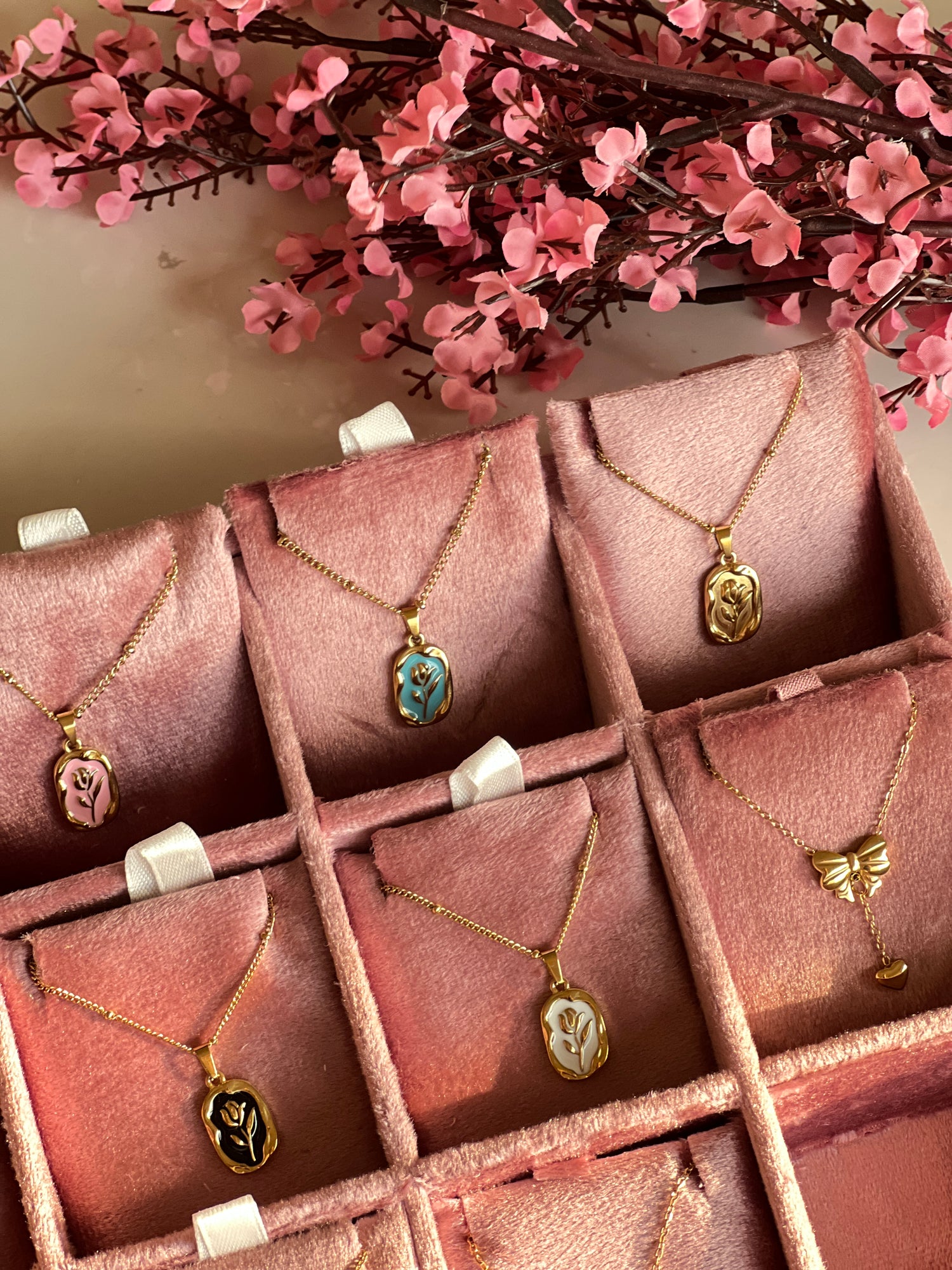 Rose Engraved Necklace