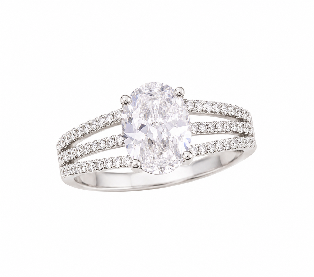 Silver Diamond Ring