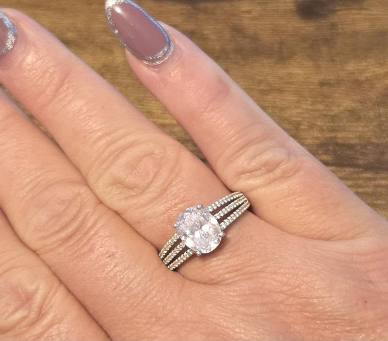 Silver Diamond Ring