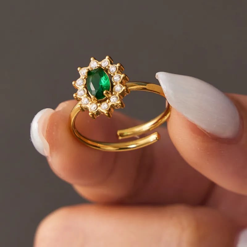 Ragalia Green Ring Adjustable