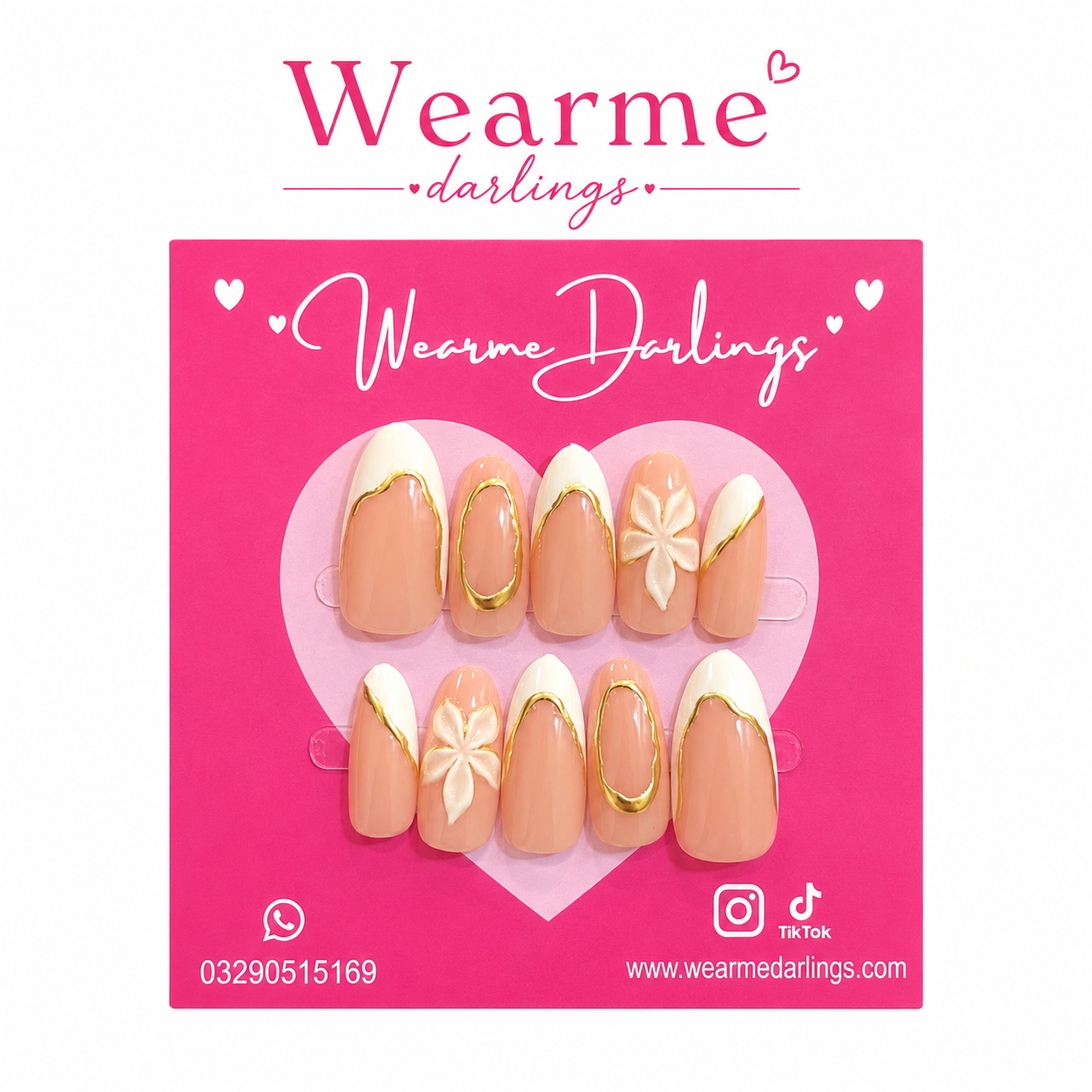 Glitter French Nails