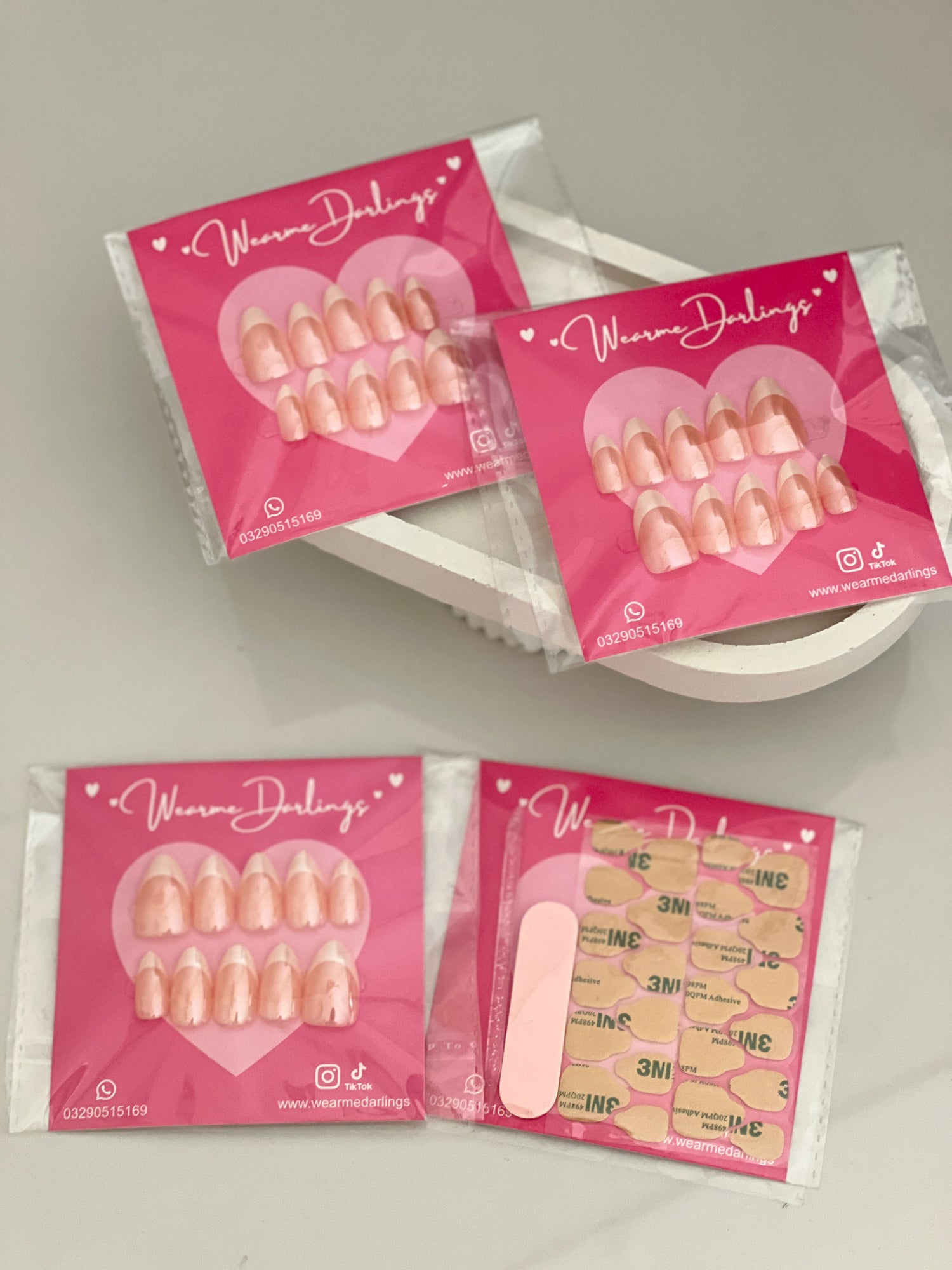French Nails With Shine