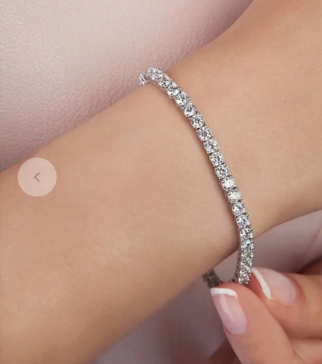 Silver tennis Bracelet
