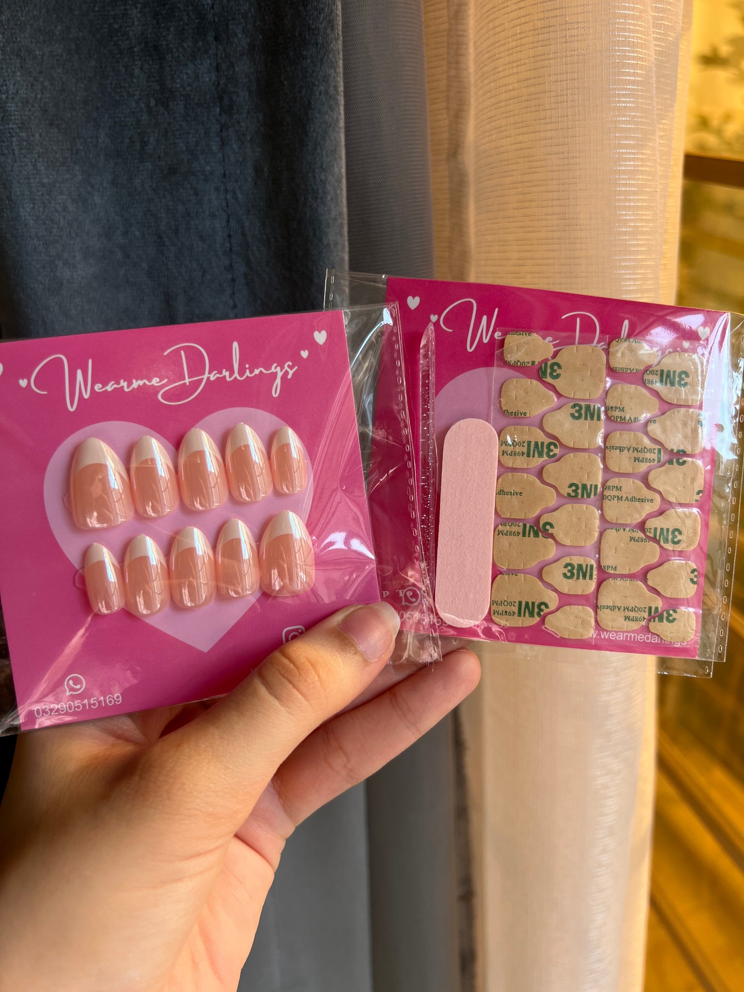 French Nails With Shine