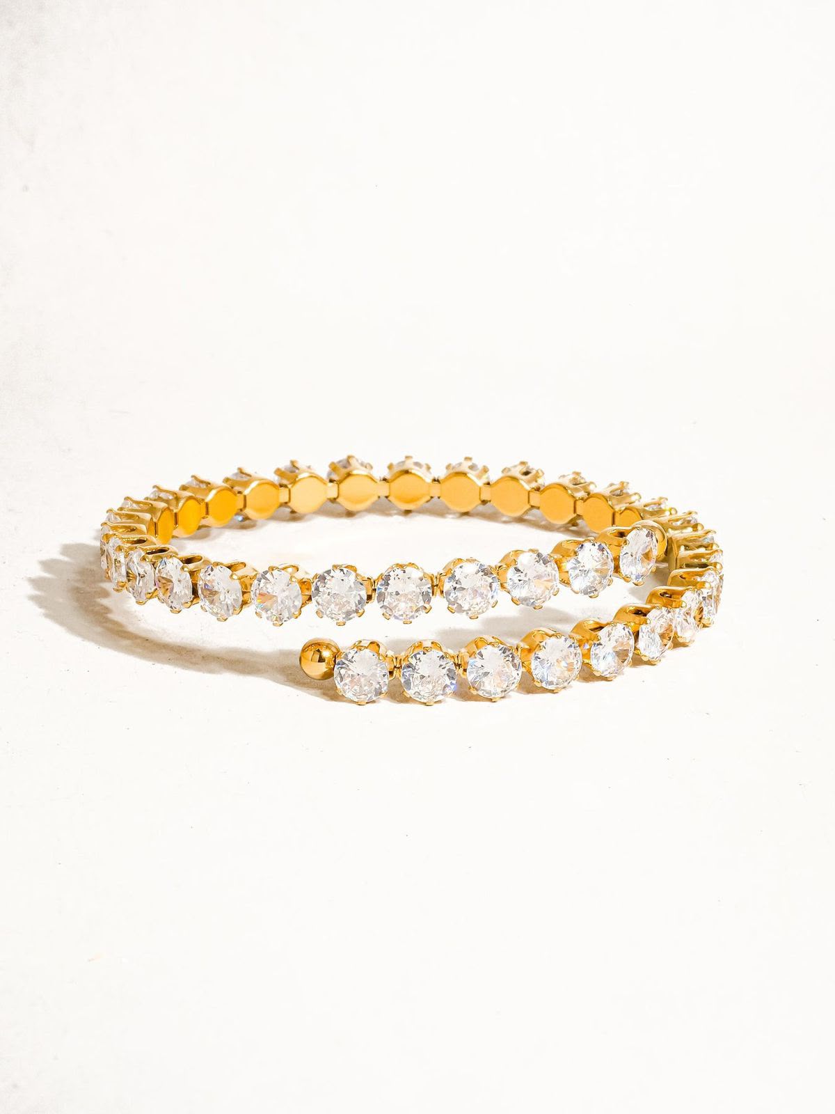 18k zircon Bangle