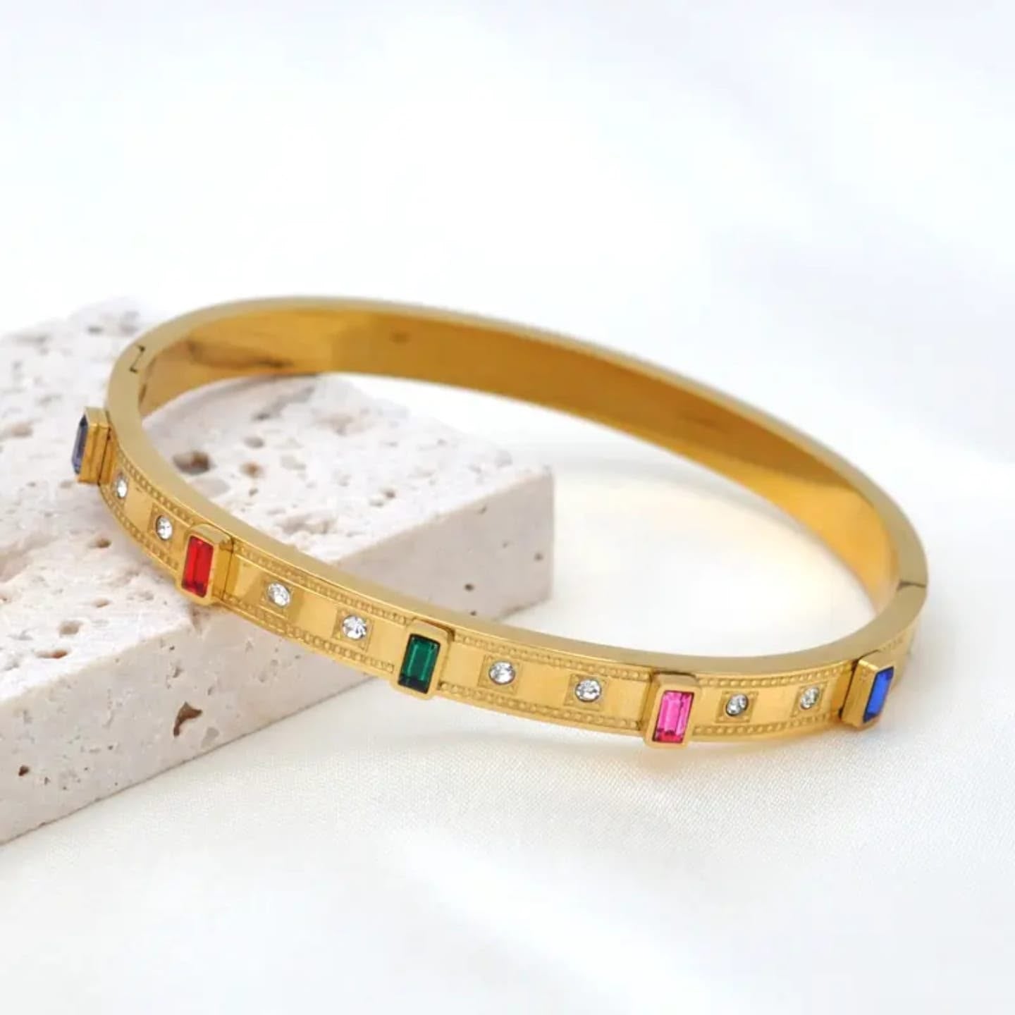 Multi Gem bangle