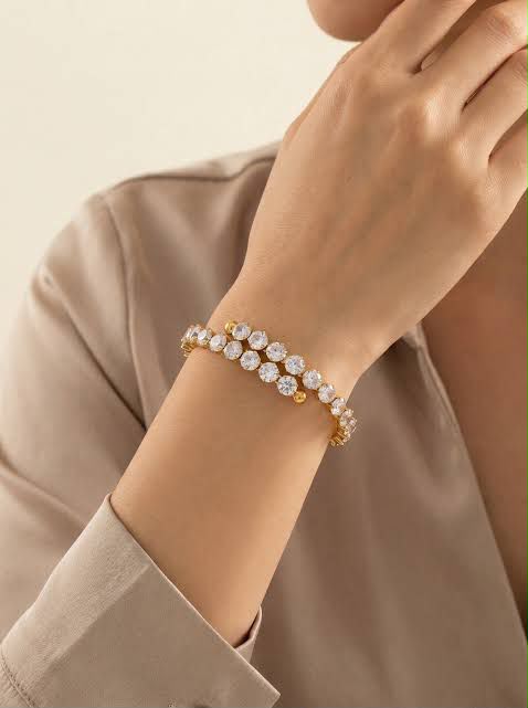 18k zircon Bangle